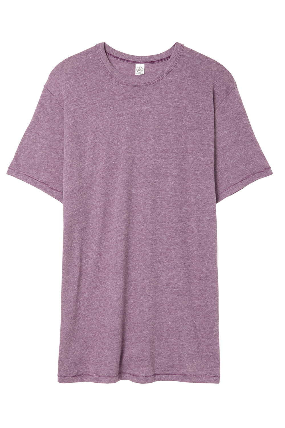 Alternative AA5050/05050BP/5050 Mens The Keeper Vintage Short Sleeve Crewneck T-Shirt Vintage Iris Purple Flat Front