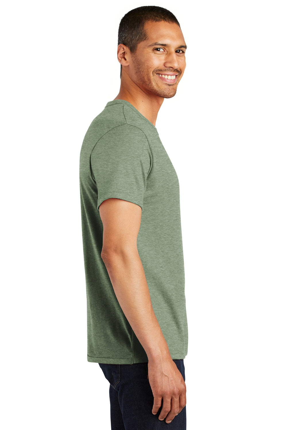 Alternative AA5050/05050BP/5050 Mens The Keeper Vintage Short Sleeve Crewneck T-Shirt Vintage Pine Green Model Side