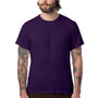 Alternative Mens The Keeper Vintage Short Sleeve Crewneck T-Shirt - Deep Violet Purple