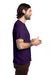 Alternative AA5050/05050BP/5050 Mens The Keeper Vintage Short Sleeve Crewneck T-Shirt Deep Violet Purple Model Side