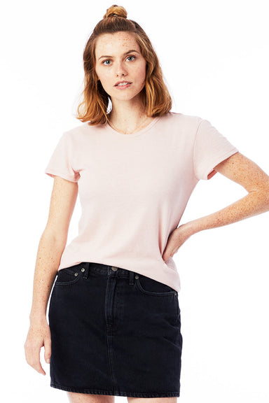 Alternative AA5052/05052BP/5052 Womens Keepsake Vintage Jersey Short Sleeve Crewneck T-Shirt Vintage Pink Model Front