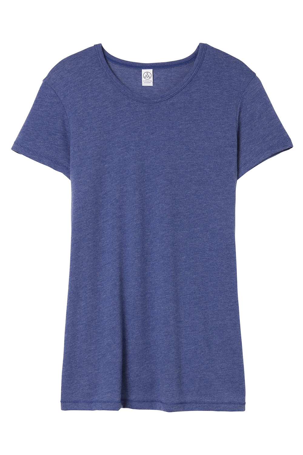 Alternative AA5052/05052BP/5052 Womens Keepsake Vintage Jersey Short Sleeve Crewneck T-Shirt Vintage Royal Blue Flat Front
