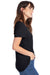 Alternative AA5052/05052BP/5052 Womens Keepsake Vintage Jersey Short Sleeve Crewneck T-Shirt Black Model Side