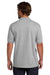 Hanes 054X Mens EcoSmart Short Sleeve Polo Shirt Light Steel Grey Model Back