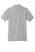 Hanes 054X Mens EcoSmart Short Sleeve Polo Shirt Light Steel Grey Flat Back