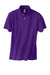 Hanes 054X Mens EcoSmart Short Sleeve Polo Shirt Purple Flat Front