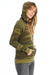 Alternative AA9573/09573F2/9573 Womens Adrian Eco Fleece Full Zip Hooded Sweatshirt Hoodie Camo Model Side