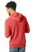Alternative AA9595/09595F2/9595 Mens Challenger Eco Fleece Hooded Sweatshirt Hoodie Eco True Red Model Back