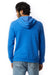 Alternative AA9595/09595F2/9595 Mens Challenger Eco Fleece Hooded Sweatshirt Hoodie Eco True Pacific Blue Model Back