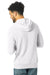 Alternative AA9595/09595F2/9595 Mens Challenger Eco Fleece Hooded Sweatshirt Hoodie Eco White Model Back