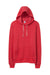 Alternative AA9595/09595F2/9595 Mens Challenger Eco Fleece Hooded Sweatshirt Hoodie Eco True Red Flat Front