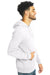 Alternative AA9595/09595F2/9595 Mens Challenger Eco Fleece Hooded Sweatshirt Hoodie Eco White Model Side