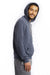 Alternative AA9595/09595F2/9595 Mens Challenger Eco Fleece Hooded Sweatshirt Hoodie Eco True Navy Blue Model Side