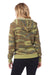 Alternative AA9596/09596F2/9596 Womens Athletics Eco Fleece Hooded Sweatshirt Hoodie Camo Model Back