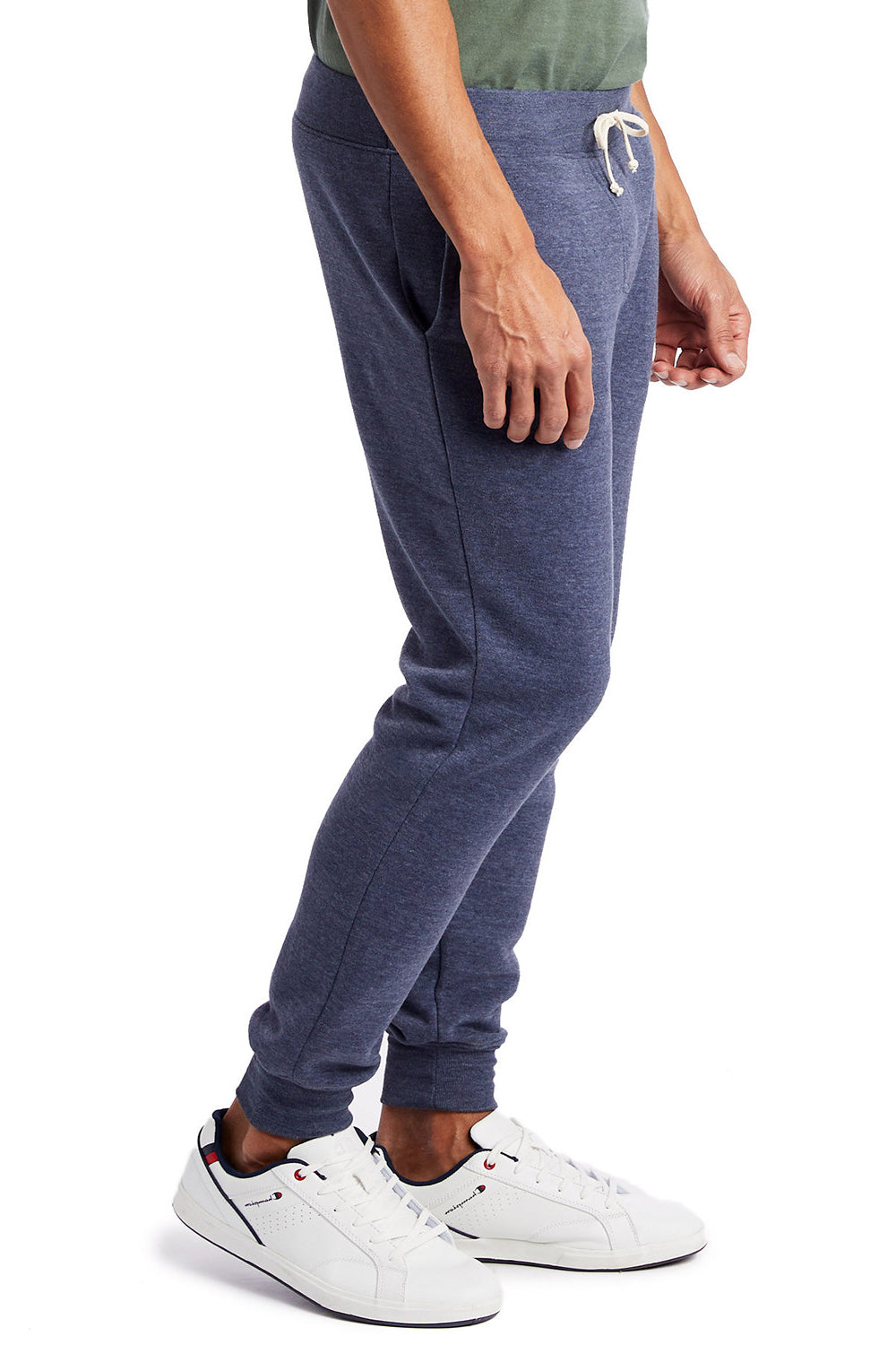 Alternative 09881F Mens Dodgeball Eco Fleece Sweatpants w/ Pockets True Navy Blue Model Side