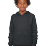 Bella + Canvas Youth Sponge Fleece Hooded Sweatshirt Hoodie w/ Pouch Pocket - Heather Dark Grey