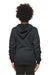 Bella + Canvas 3719Y/BC3719Y Youth Sponge Fleece Hooded Sweatshirt Hoodie Heather Dark Grey Model Back