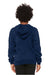 Bella + Canvas BC3719Y/3719Y Youth Sponge Fleece Hooded Sweatshirt Hoodie w/ Pouch Pocket Navy Blue Model Back