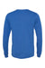Bella + Canvas BC3513/3513 Mens Jersey Long Sleeve Crewneck T-Shirt True Royal Blue Flat Back