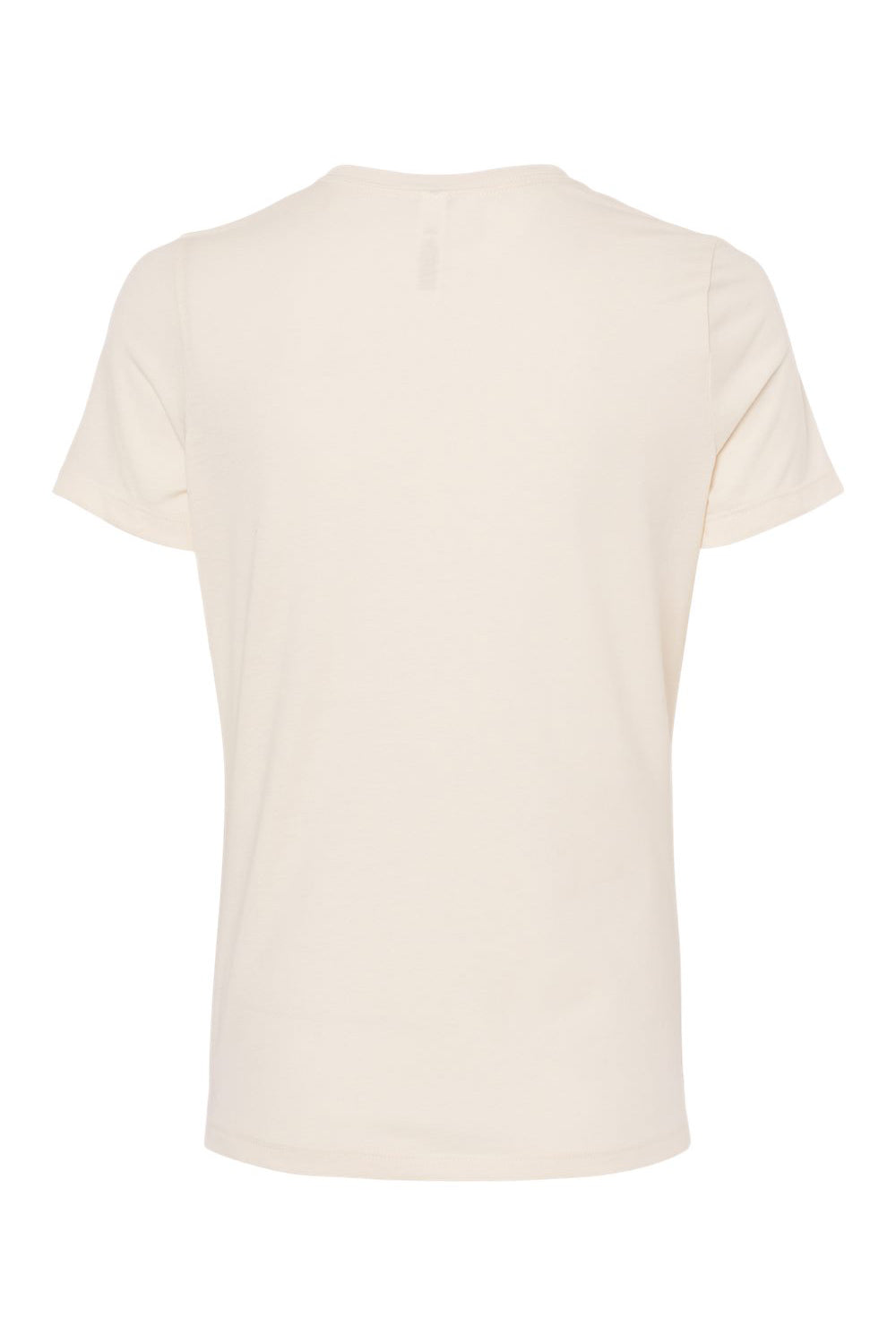Bella + Canvas BC6400CVC/6400CVC Womens CVC Short Sleeve Crewneck T-Shirt Heather Natural Flat Back