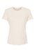 Bella + Canvas BC6400CVC/6400CVC Womens CVC Short Sleeve Crewneck T-Shirt Heather Natural Flat Front