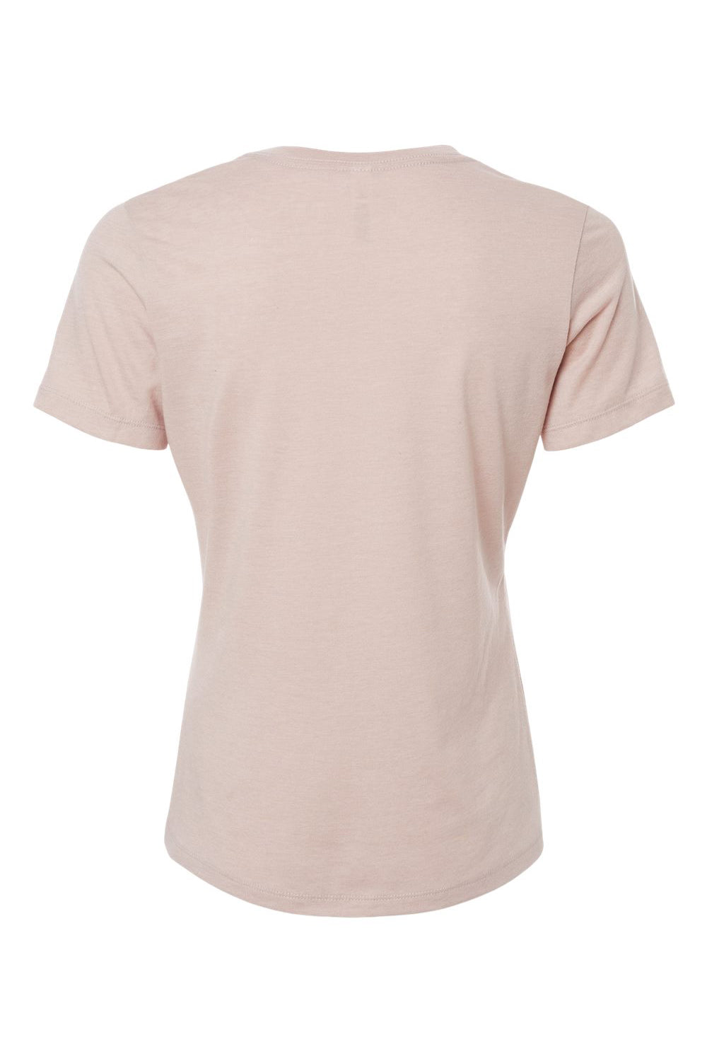 Bella + Canvas BC6400CVC/6400CVC Womens CVC Short Sleeve Crewneck T-Shirt Heather Pink Gravel Flat Back