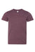 Bella + Canvas BC3001YCVC/3001YCVC Youth Jersey Short Sleeve Crewneck T-Shirt Heather Maroon Flat Front