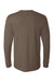 Bella + Canvas BC3501CVC/3501CVC Mens CVC Long Sleeve Crewneck T-Shirt Heather Brown Flat Back