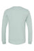 Bella + Canvas BC3501CVC/3501CVC Mens CVC Long Sleeve Crewneck T-Shirt Heather Dusty Blue Flat Back