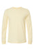 Bella + Canvas BC3501CVC/3501CVC Mens CVC Long Sleeve Crewneck T-Shirt Heather French Vanilla Flat Front