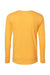 Bella + Canvas BC3501CVC/3501CVC Mens CVC Long Sleeve Crewneck T-Shirt Heather Yellow Gold Flat Back