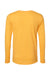 Bella + Canvas BC3501CVC Mens CVC Long Sleeve Crewneck T-Shirt Heather Yellow Gold Flat Back