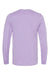 Bella + Canvas BC3501/3501 Mens Jersey Long Sleeve Crewneck T-Shirt Dark Lavender Purple Flat Back