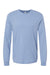 Bella + Canvas BC3501/3501 Mens Jersey Long Sleeve Crewneck T-Shirt Lavender Blue Flat Front