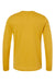 Bella + Canvas BC3501/3501 Mens Jersey Long Sleeve Crewneck T-Shirt Mustard Yellow Flat Back