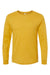 Bella + Canvas BC3501/3501 Mens Jersey Long Sleeve Crewneck T-Shirt Mustard Yellow Flat Front