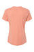 Bella + Canvas BC6413 Womens Short Sleeve Crewneck T-Shirt Sunset Orange Flat Back