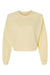 Bella + Canvas BC7505/7505 Womens Raglan Crewneck Sweatshirt French Vanilla Flat Front