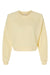 Bella + Canvas B7505 Womens Raglan Crewneck Sweatshirt French Vanilla Flat Front