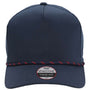 Imperial Mens The Wrightson Moisture Wicking Snapback Hat - Navy Blue/Navy-Red - NEW