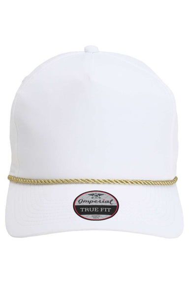 Imperial 5054 Mens The Wrightson Hat White/Metallic Gold Flat Front