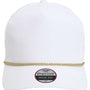 Imperial Mens The Wrightson Moisture Wicking Snapback Hat - White/Metallic Gold - NEW