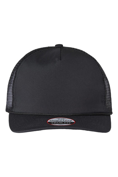 Imperial Hats 5055 Mens The Rabble Rouser Moisture Wicking Snapback Hat Black Flat Front