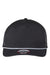 Imperial Hats 5055 Mens The Rabble Rouser Moisture Wicking Snapback Hat Black/Black/White Flat Front