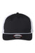 Imperial Hats 5055 Mens The Rabble Rouser Moisture Wicking Snapback Hat Black/White Flat Front