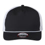 Imperial Hats Mens The Rabble Rouser Moisture Wicking Snapback Hat - Black/White