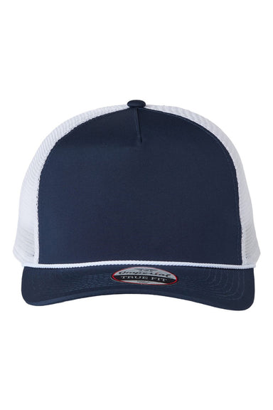 Imperial Hats 5055 Mens The Rabble Rouser Moisture Wicking Snapback Hat Navy Blue/White Flat Front
