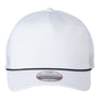 Imperial Hats Mens The Rabble Rouser Moisture Wicking Snapback Hat - White/Black