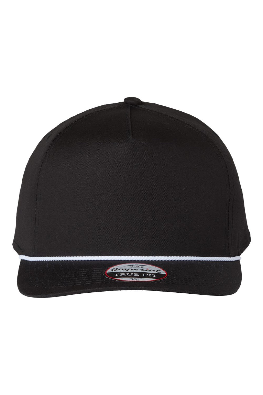 Imperial Hats 5056 Mens The Barnes Snapback Hat Black Flat Front