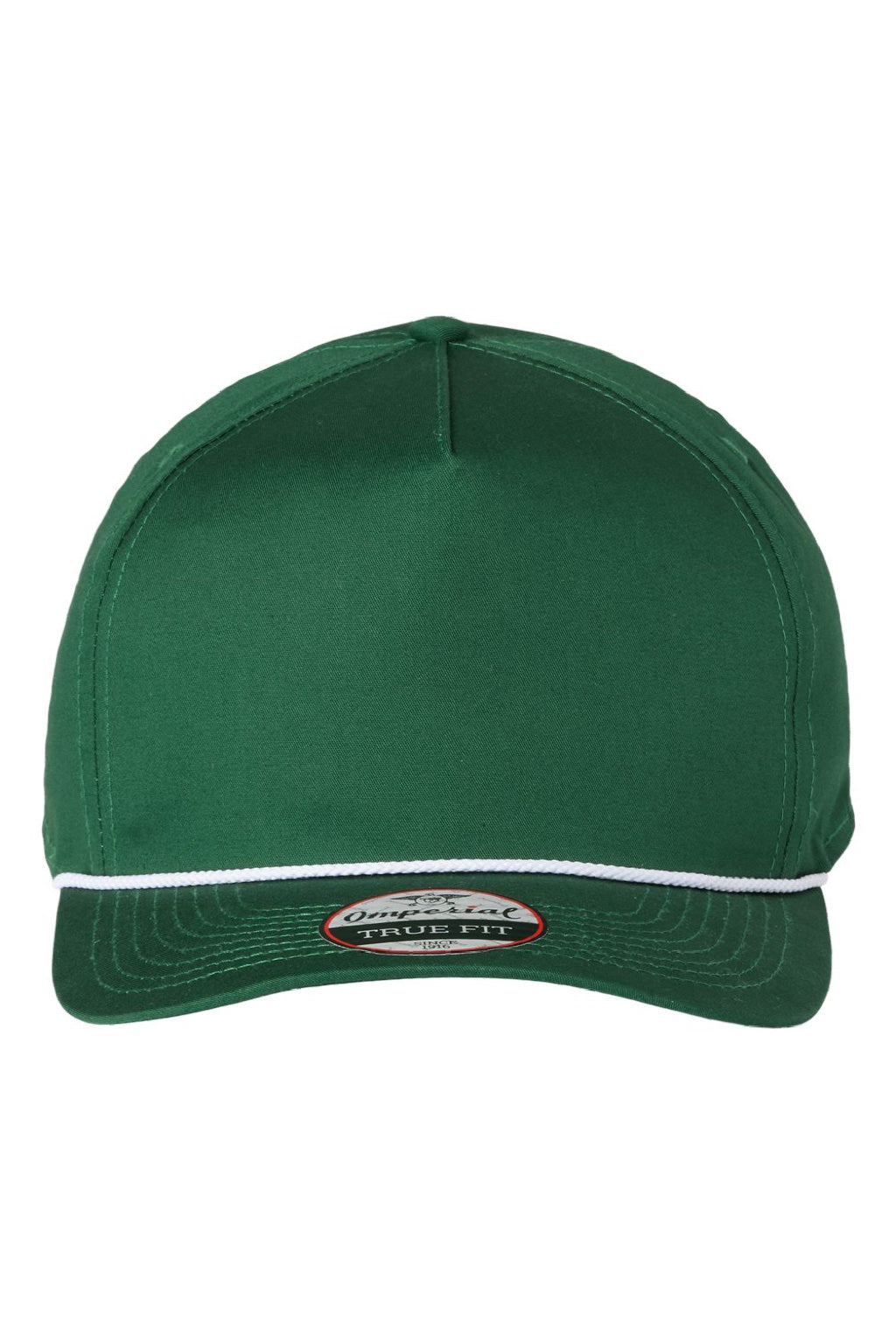 Imperial Hats 5056 Mens The Barnes Snapback Hat Forest Green Flat Front